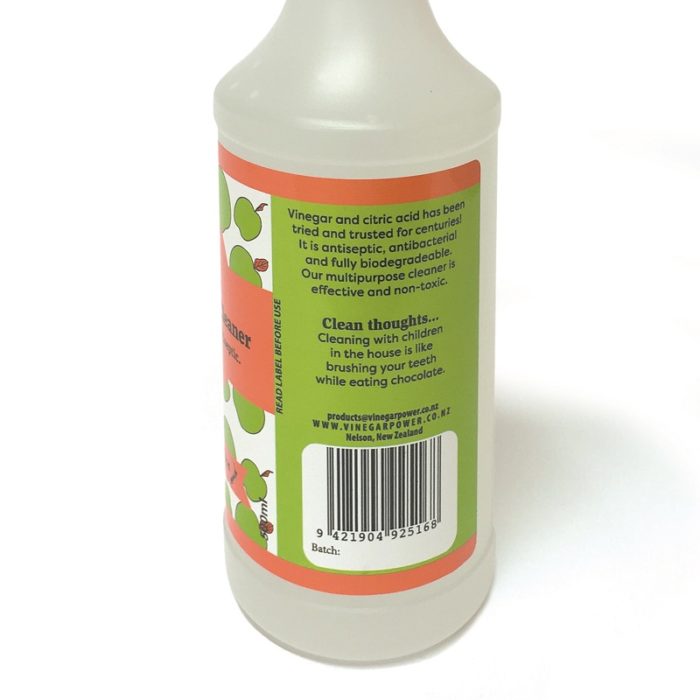 Goulter's All Natural Vinegar Cleaner label closeup