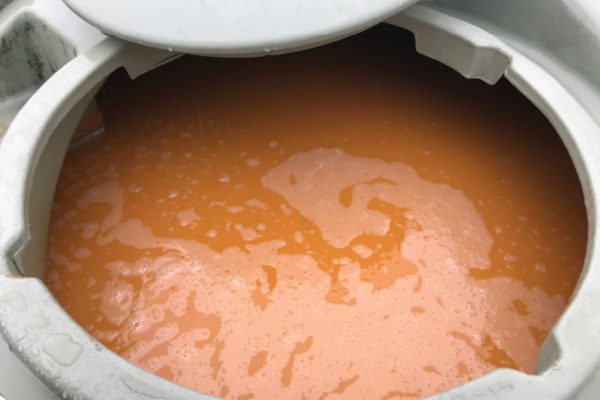 Goulter's Apple Cider Vinegar brewing in the Acetator tank